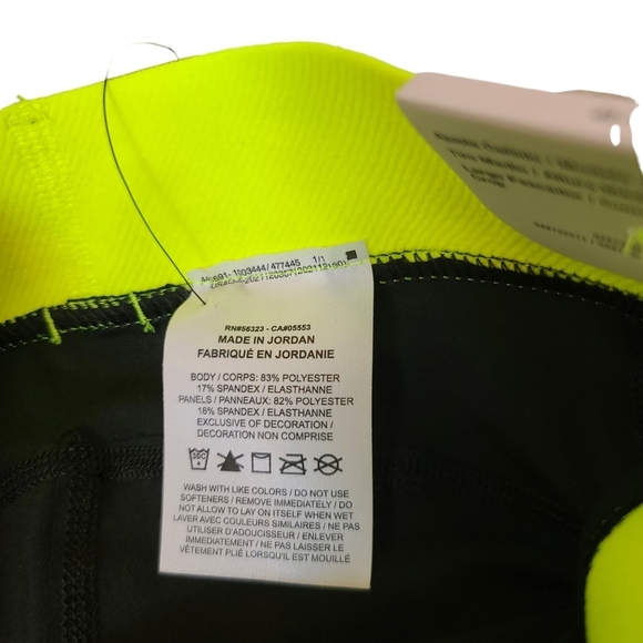 Nike Pro 365 Women's Mid-Rise Cropped Mesh Panel Leggings Black Size XS NWT - Picture 7 of 10